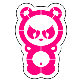 Dangerous Panda Sticker (Hot Pink)